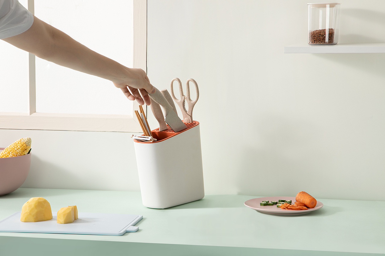 日用品-厨房收纳系列 刀架 调料架（图ZMjI3NTYyMTgw） - 产品摄影 - 站酷设计师喵之celeste原创素材 - 站酷ZCOOL
