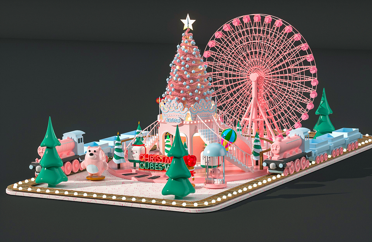 圣诞节美陈 圣诞DP（图ZMTg5MTkyMzUy） - 其他三维 - 站酷设计师设计主义原创素材 - 站酷ZCOOL