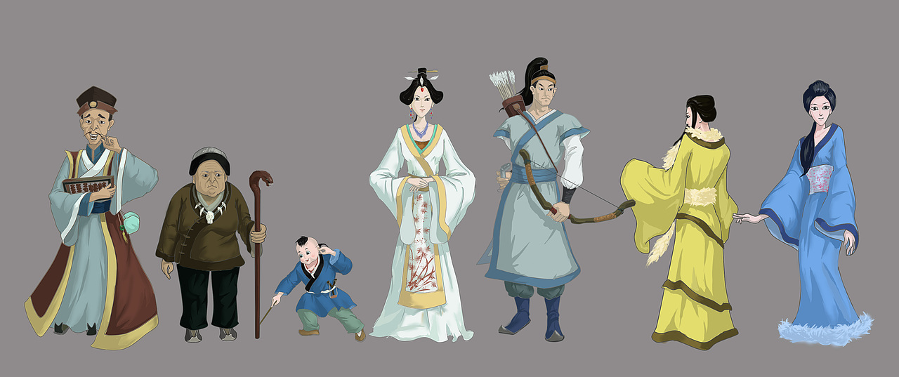 命题创作一组角色设计