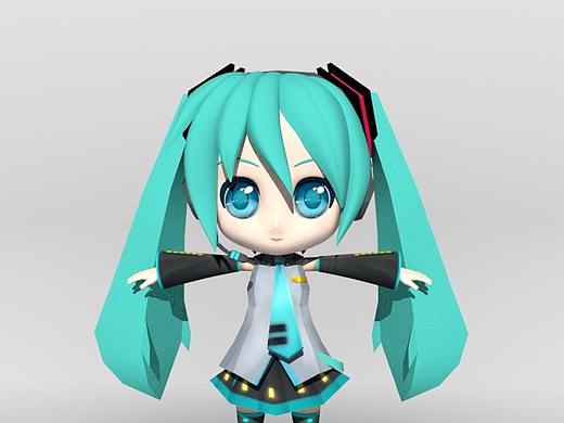 初音未来建模练习
