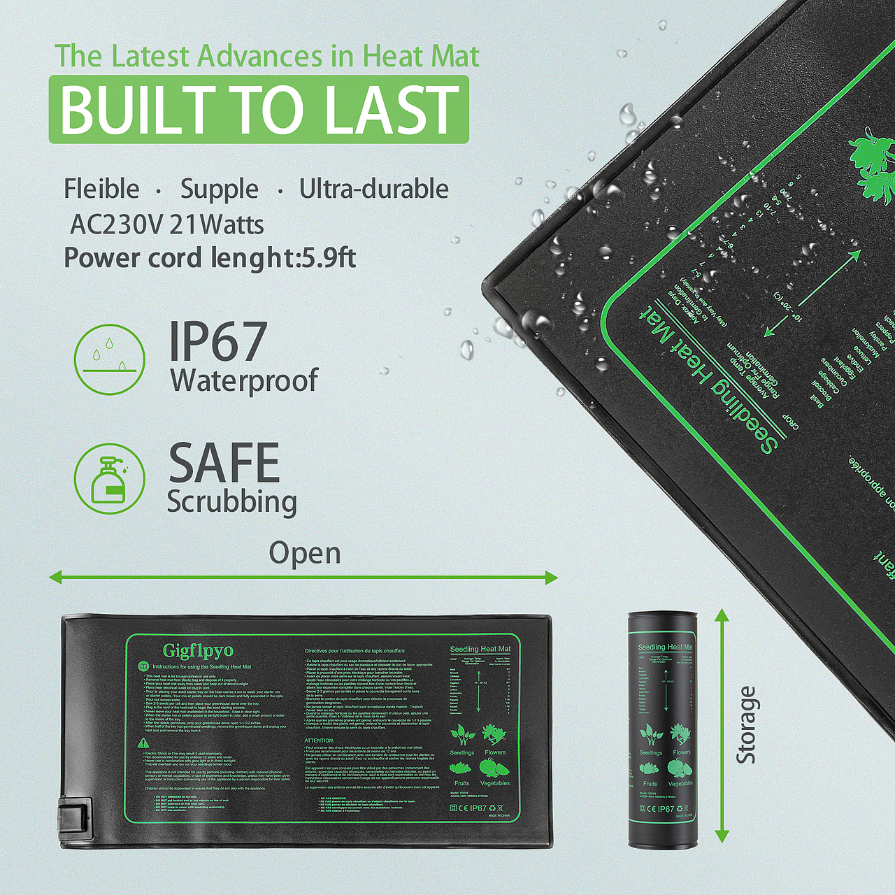 金洲视觉 亚马逊摄影设计拍摄精修 育苗垫加热垫加热铺