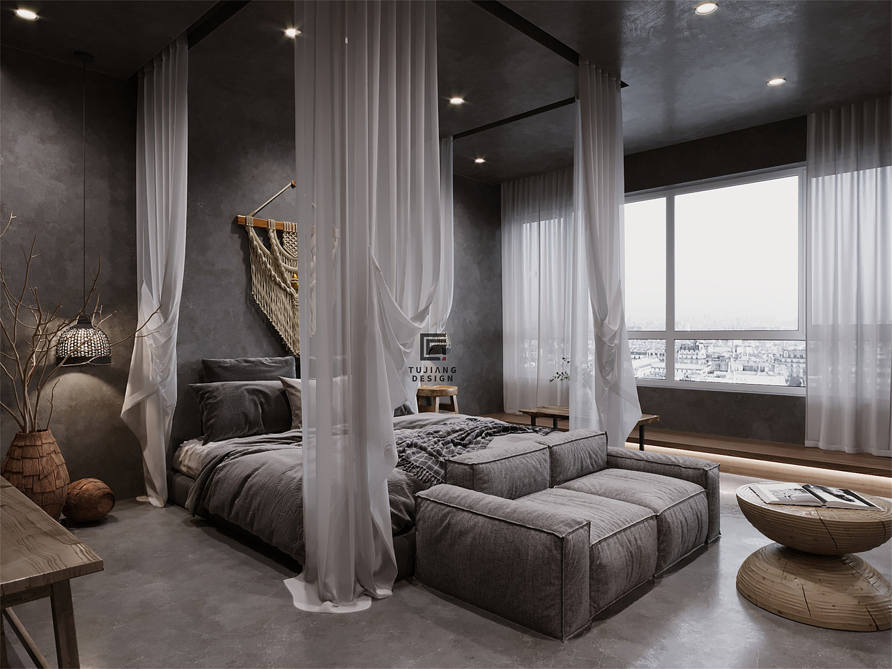 现代原木风,藏在阳光下的宁静生活!