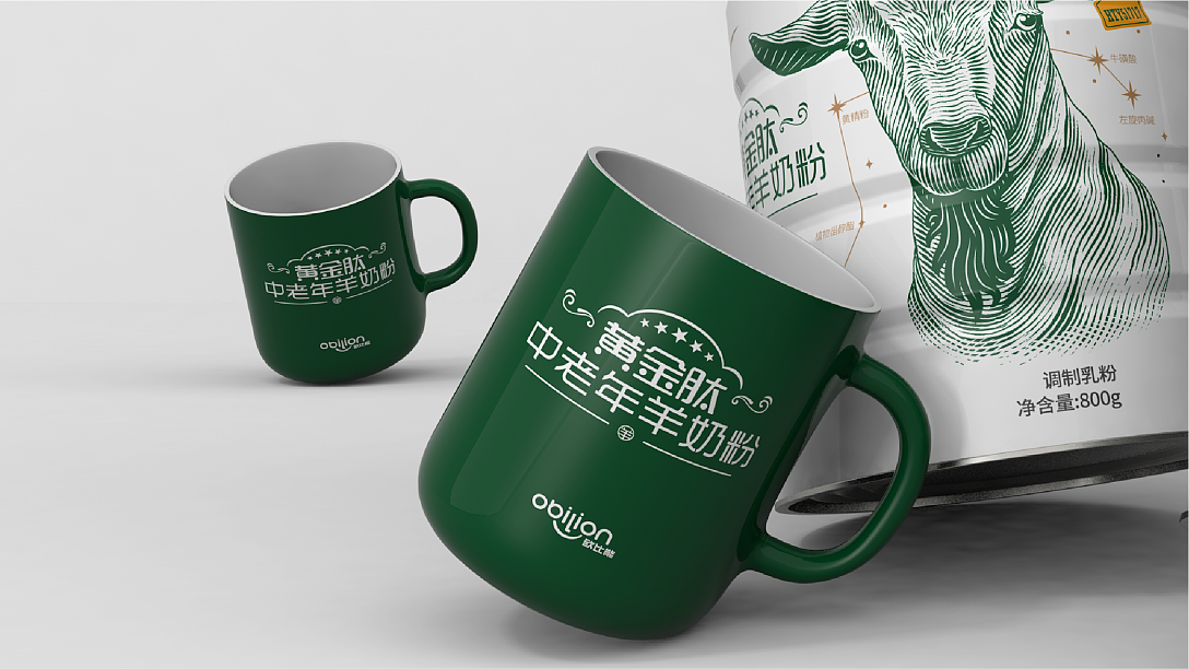 鹤童羊 中老年奶粉包装