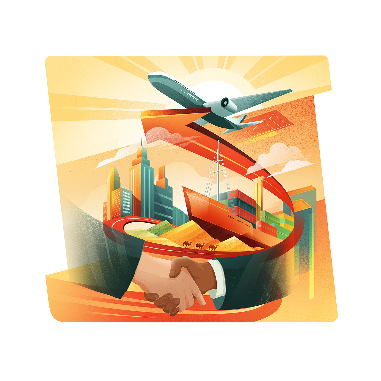 中国日报插图（图ZMzI2ODcxNjg4） - 商业插画 - 站酷设计师小野韩原创素材 - 站酷ZCOOL