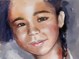 每日一畫，小姑娘練習(xí)