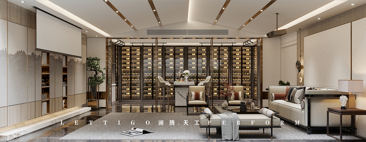 新中式别墅|鹤州庄园（图ZMzEyMzYzMTAw） - 家装设计 - 站酷设计师DesignerZtt186原创素材 - 站酷ZCOOL