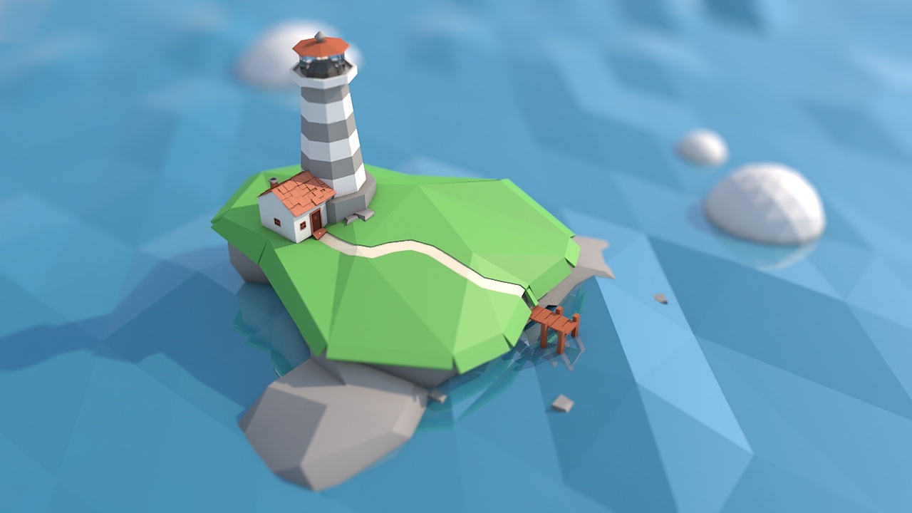 cinema4d卡通小岛|三维|场景|milk做动画 - 临摹作品 - 站酷 (zcool)