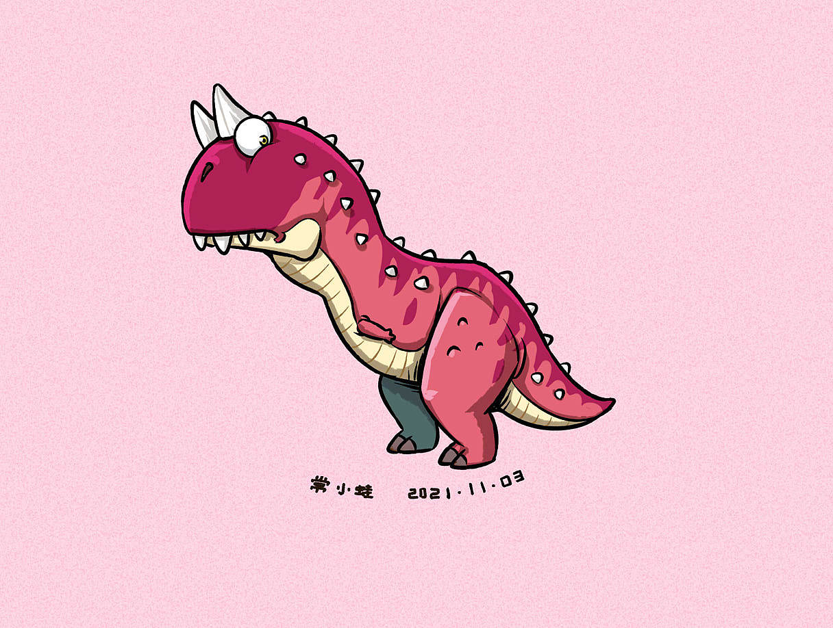 可爱恐龙系列第二弹_常小蛙-站酷zcool