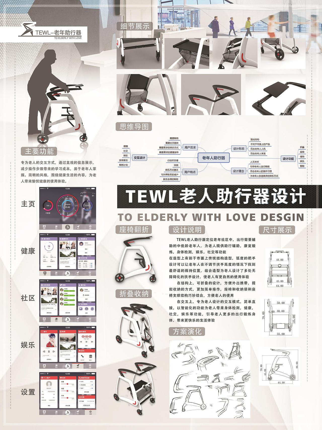 tewl老年智能助行器设计
