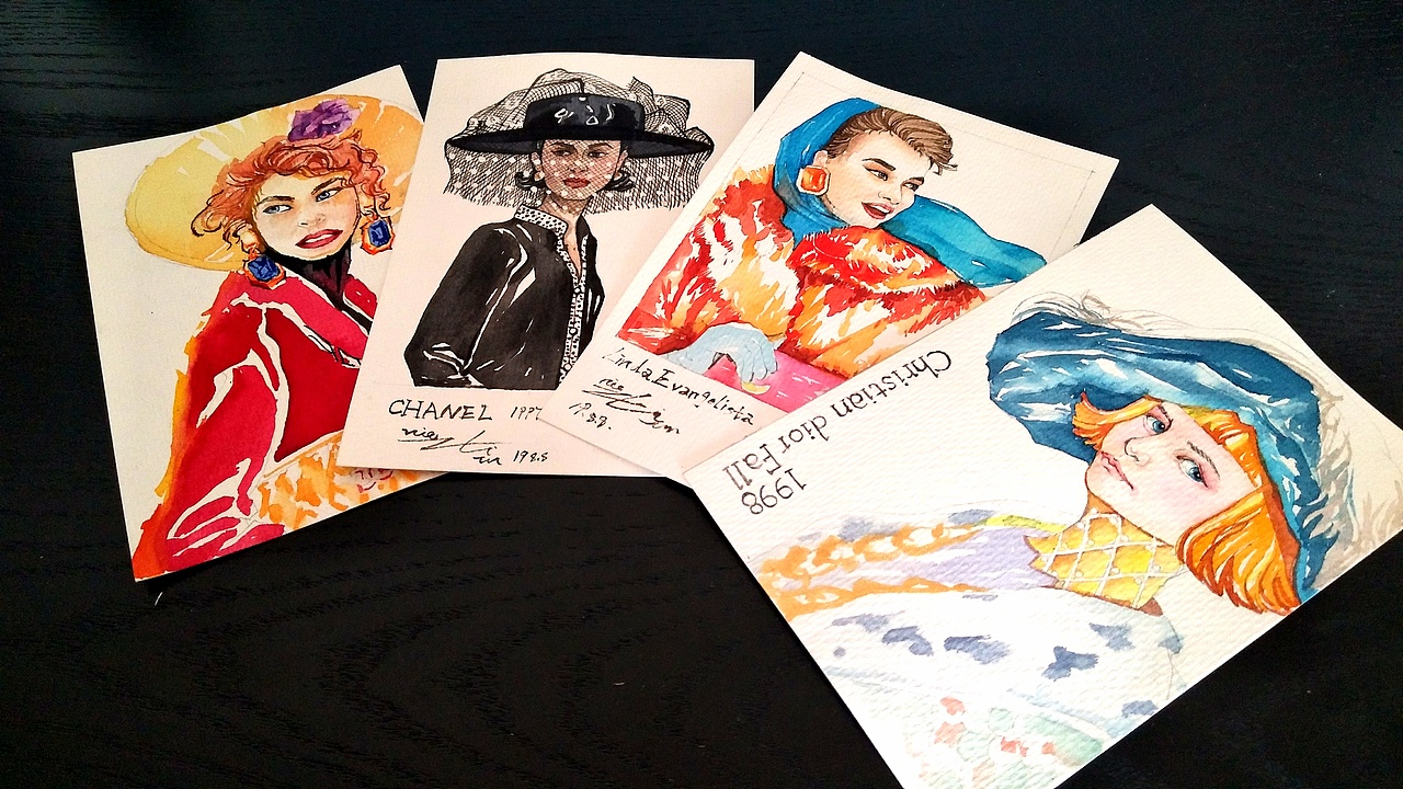 水彩明信片（图ZMTcwOTA5Mjc2） - 绘画 - 站酷设计师光光的寂寞谁懂原创素材 - 站酷ZCOOL