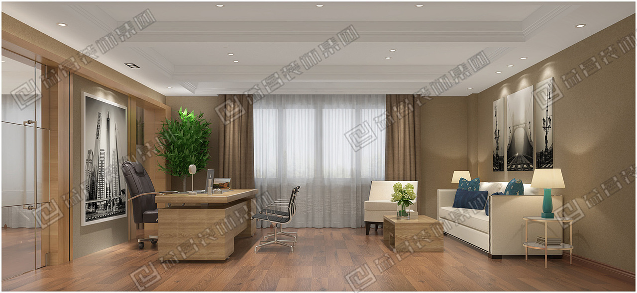 闲适高级新中式装修案例-南昌中成医药办公室赏析（图ZMjAxNDIxNjc2） - 家装设计 - 站酷设计师益昌原创素材 - 站酷ZCOOL