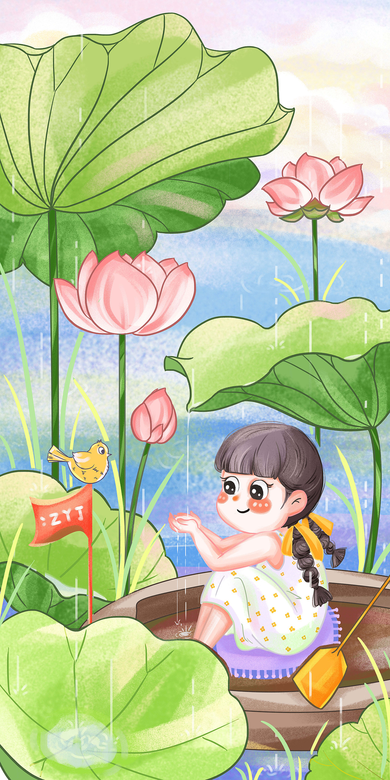 女孩装饰画（图ZMjcyOTE0OTEy） - 艺术插画 - 站酷设计师赵艳佳原创素材 - 站酷ZCOOL