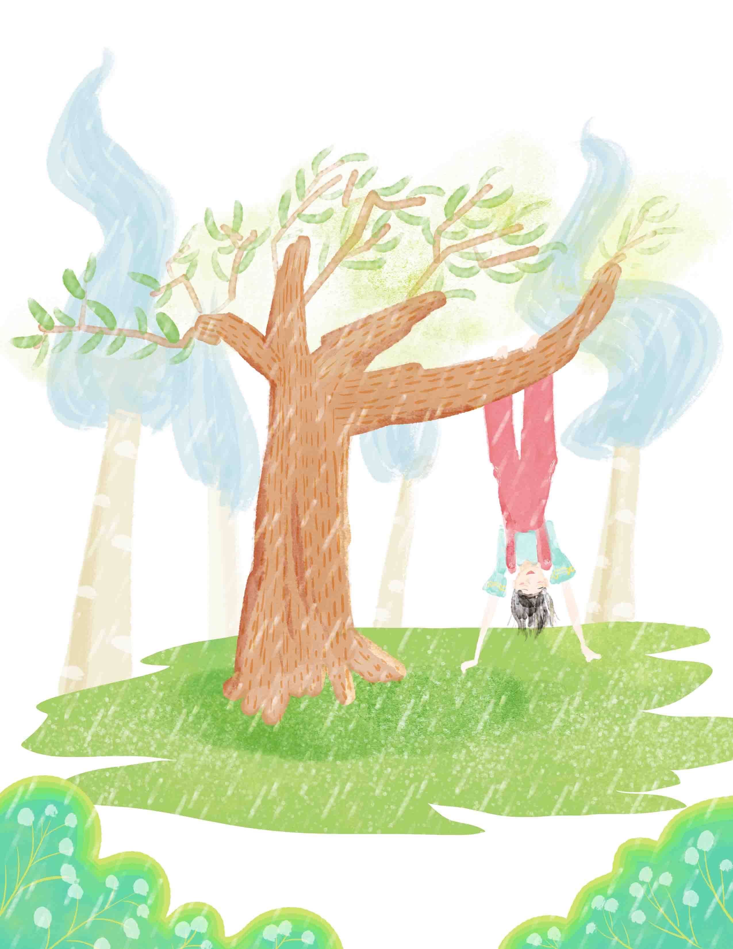 下雨|插画|绘本|哆啦大白兔 - 原创作品 - 站酷 (zcool)