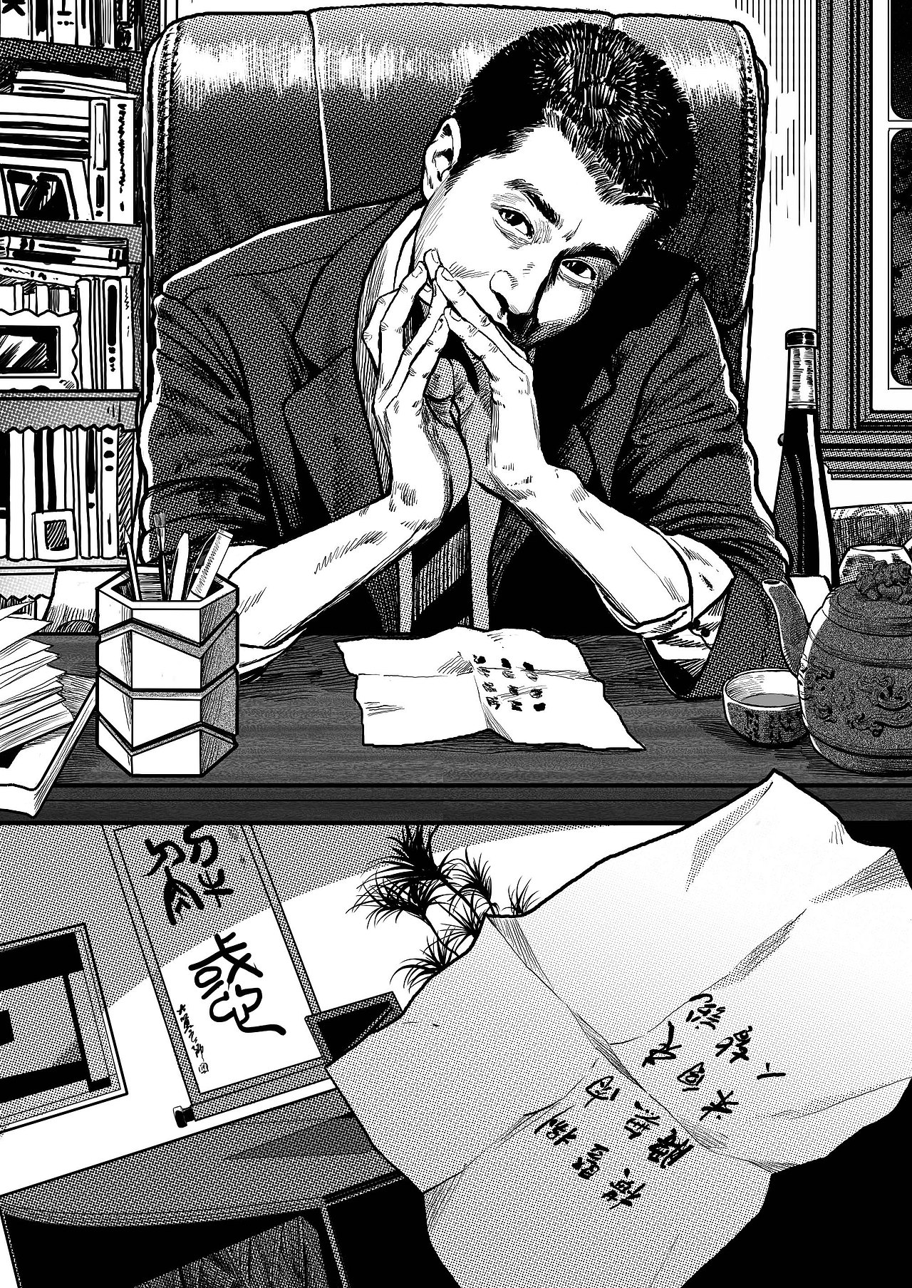《推理世界》黑白插画 第九发（图ZNzc0NTcyODg=） - 商业插画 - 站酷设计师Leon_Lee万叔原创素材 - 站酷ZCOOL