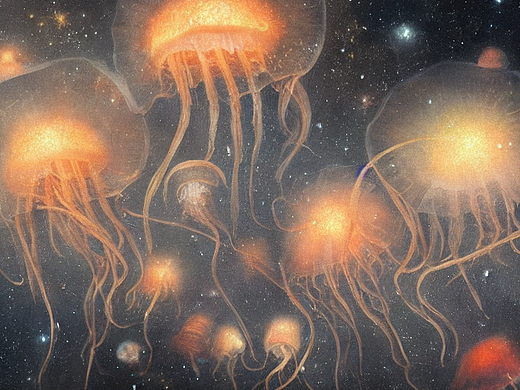 #AI创作实验室#一群水母