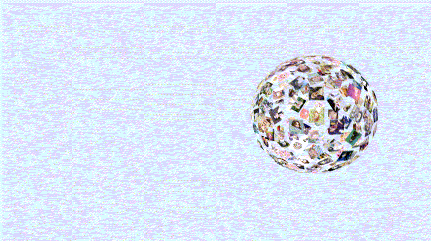 球体照片墙