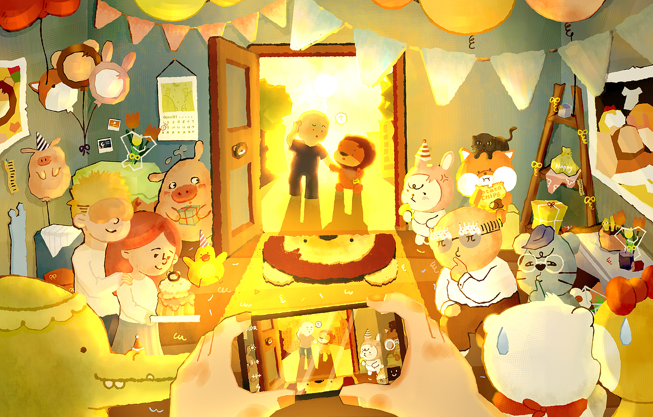 【小狮子赛几】生日海报