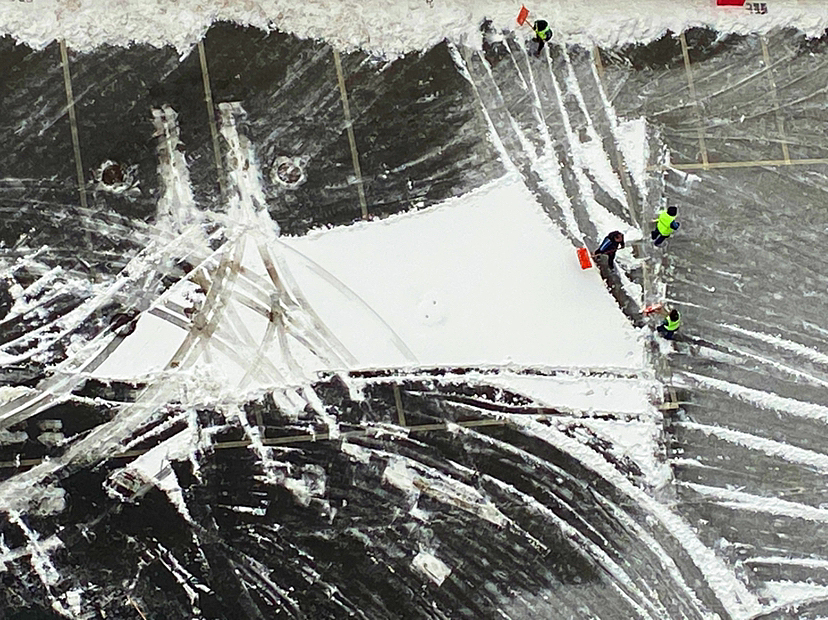 刘勇良手机纪实摄影:北京雪后的风景之水墨篇