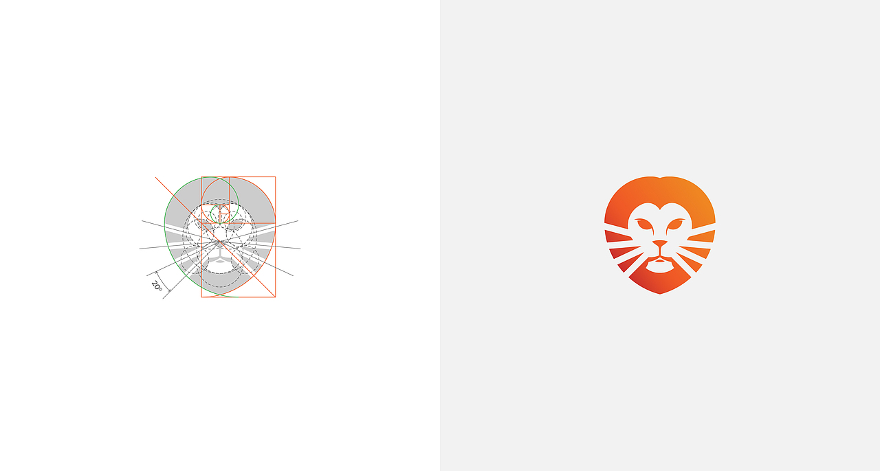 Animal Logo and Golden Ratio Grids
