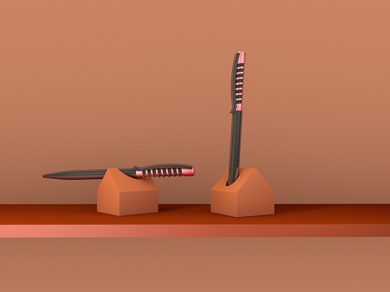 NJ--水泥创意办公收纳笔插