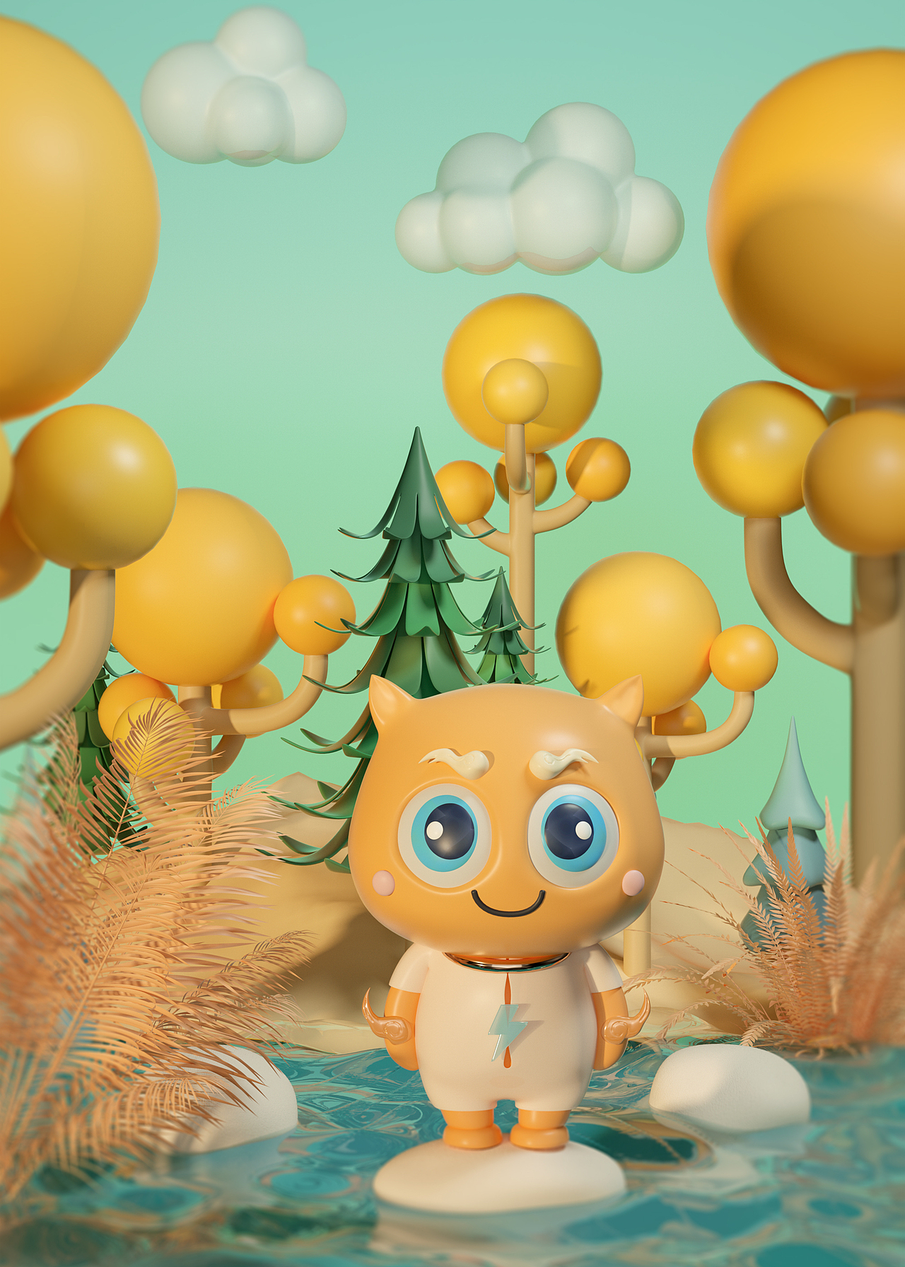 C4D建模+渲染练习（图ZMjU3NjcwMDQw） - 场景 - 站酷设计师starBrooks原创素材 - 站酷ZCOOL