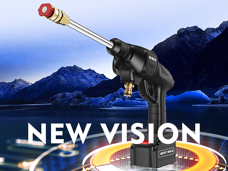 便携式洗车机详情页面设计和主图视频制作