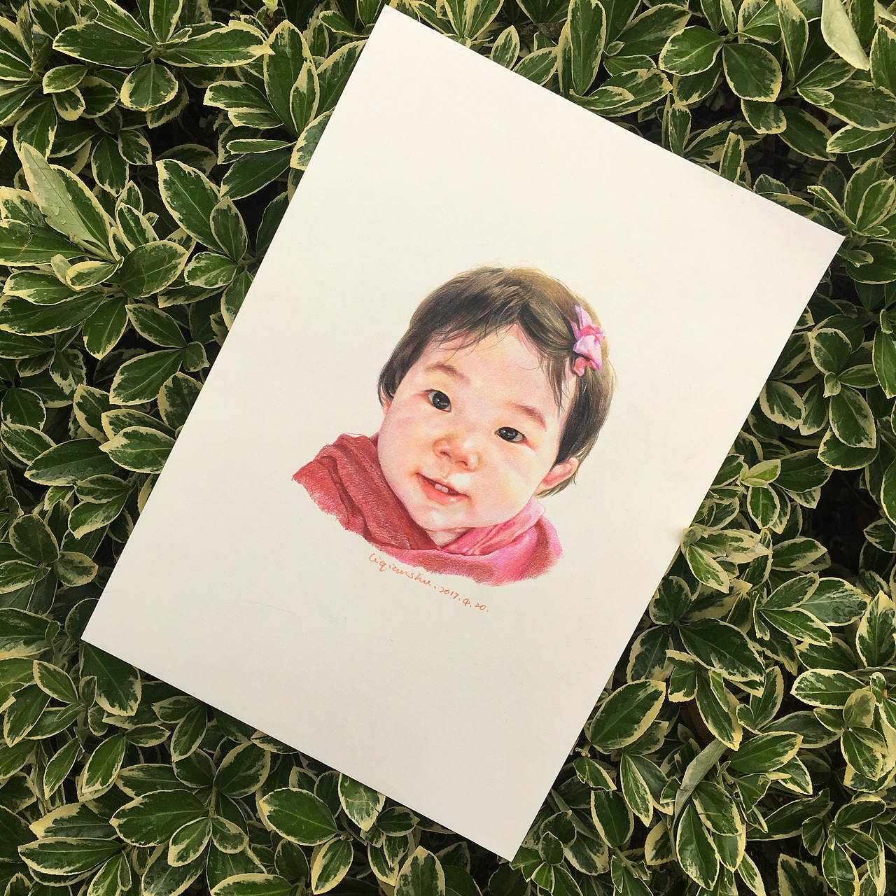 彩铅肖像—那些年我画过的宝宝们