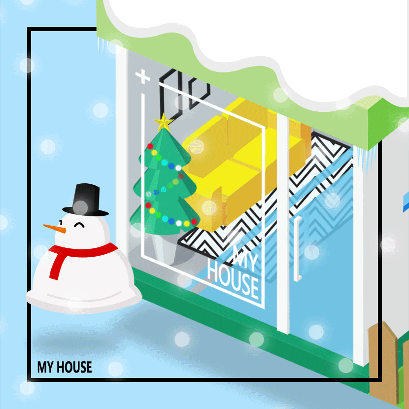 【小插画MY HOUSE】本以为熬过了冬天，却又被冻死在春寒料峭里。（图ZNzQ3MTE2ODA=） - 创作习作 - 站酷设计师喵阔森SEI原创素材 - 站酷ZCOOL