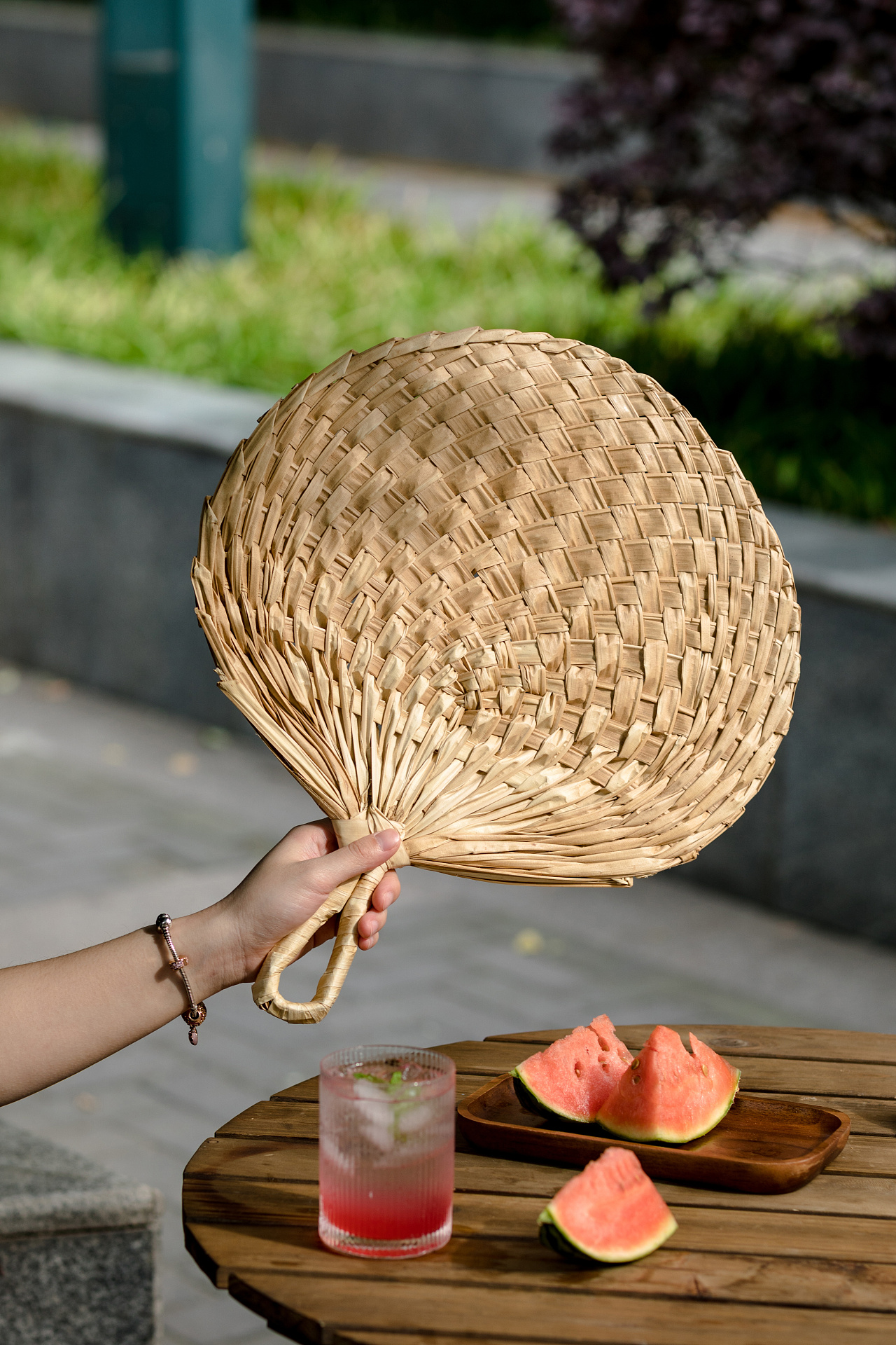 电商产品拍摄 夏天编织便携随身古风大蒲扇