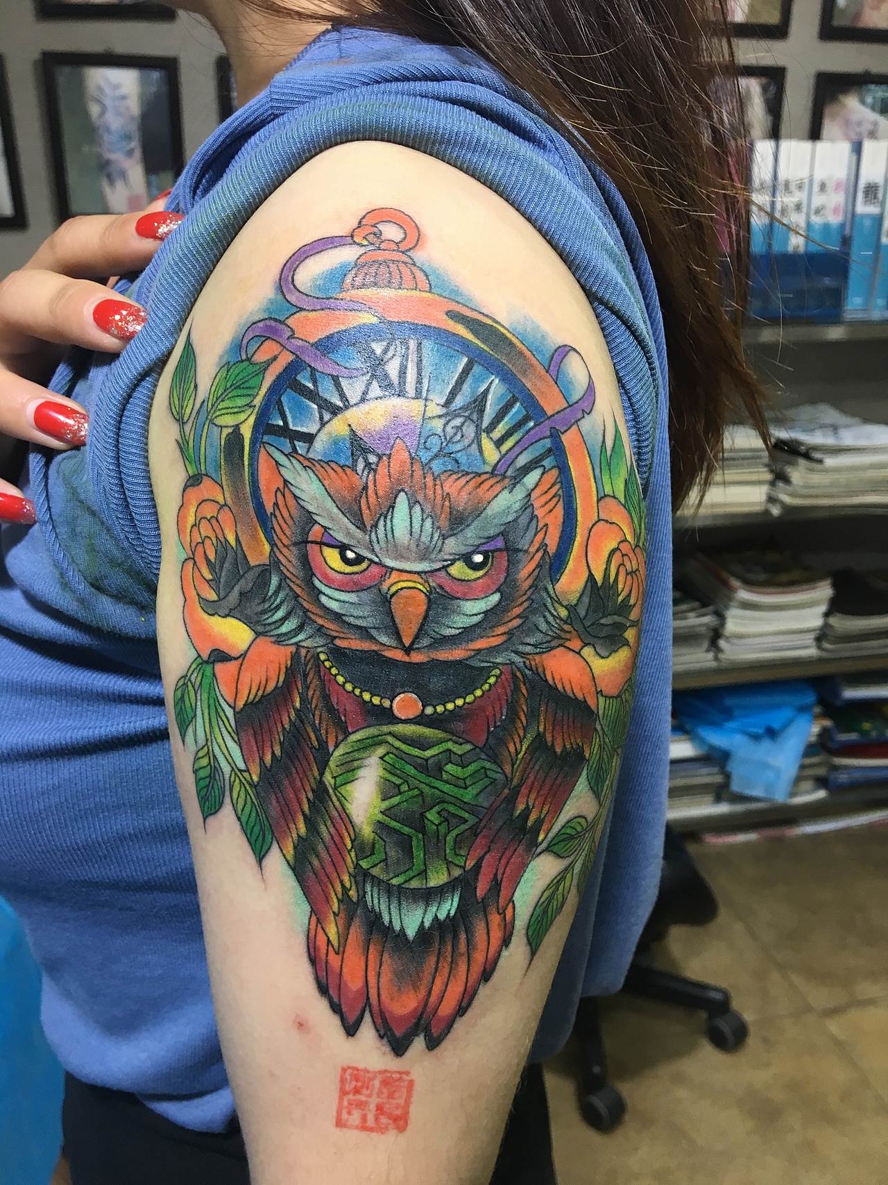 吴江花臂纹身象神纹身图案吴江酷客纹身