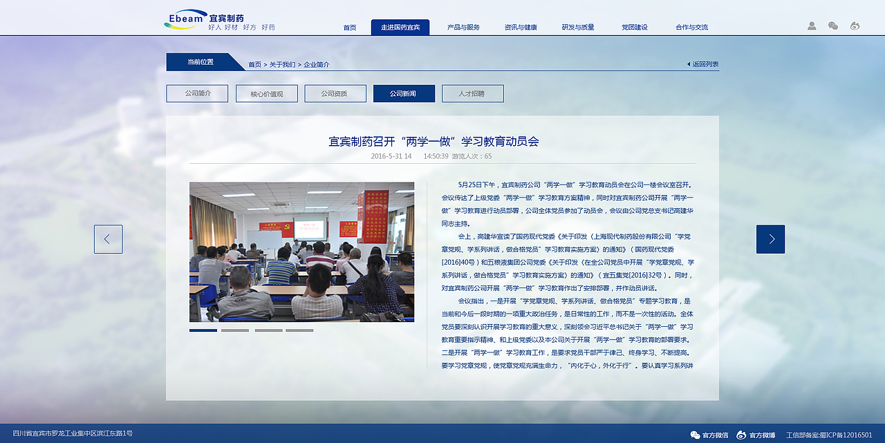 宜宾制药网站建设（图ZMTA1MDY2NzY4） - 企业官网 - 站酷设计师道合设计研究院原创素材 - 站酷ZCOOL