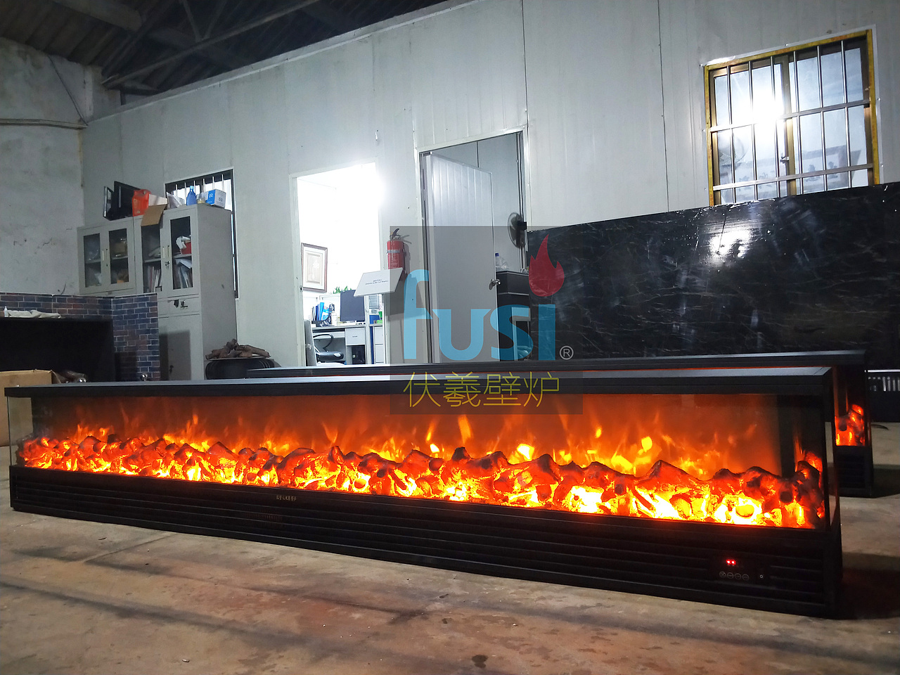 三面壁炉经典伏羲壁炉三面火焰四面电壁炉仿真火焰炉