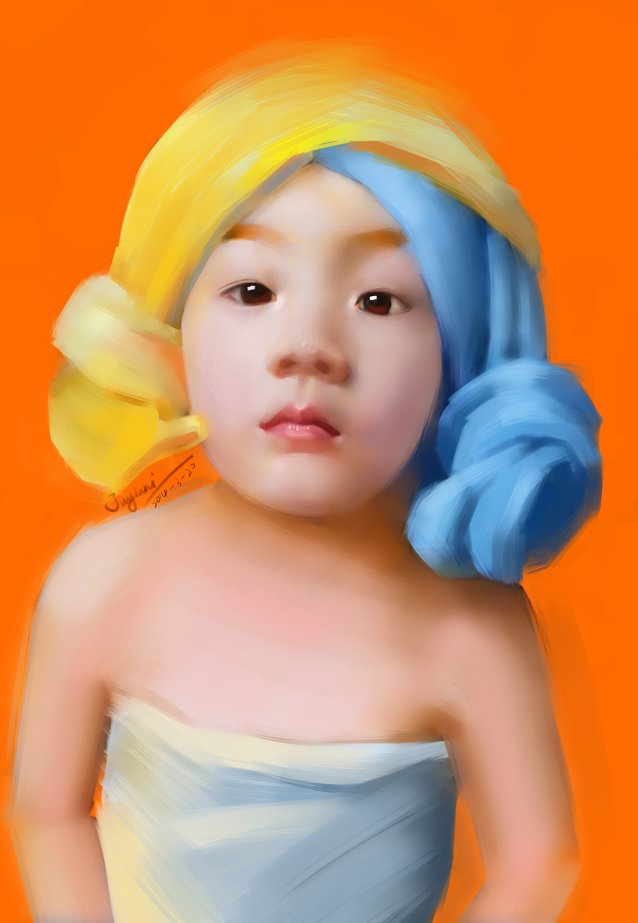 萌娃，长大了肯定秒杀一众美女（图ZMTQ4NDkyNDQ=） - 创作习作 - 站酷设计师林花着雨原创素材 - 站酷ZCOOL