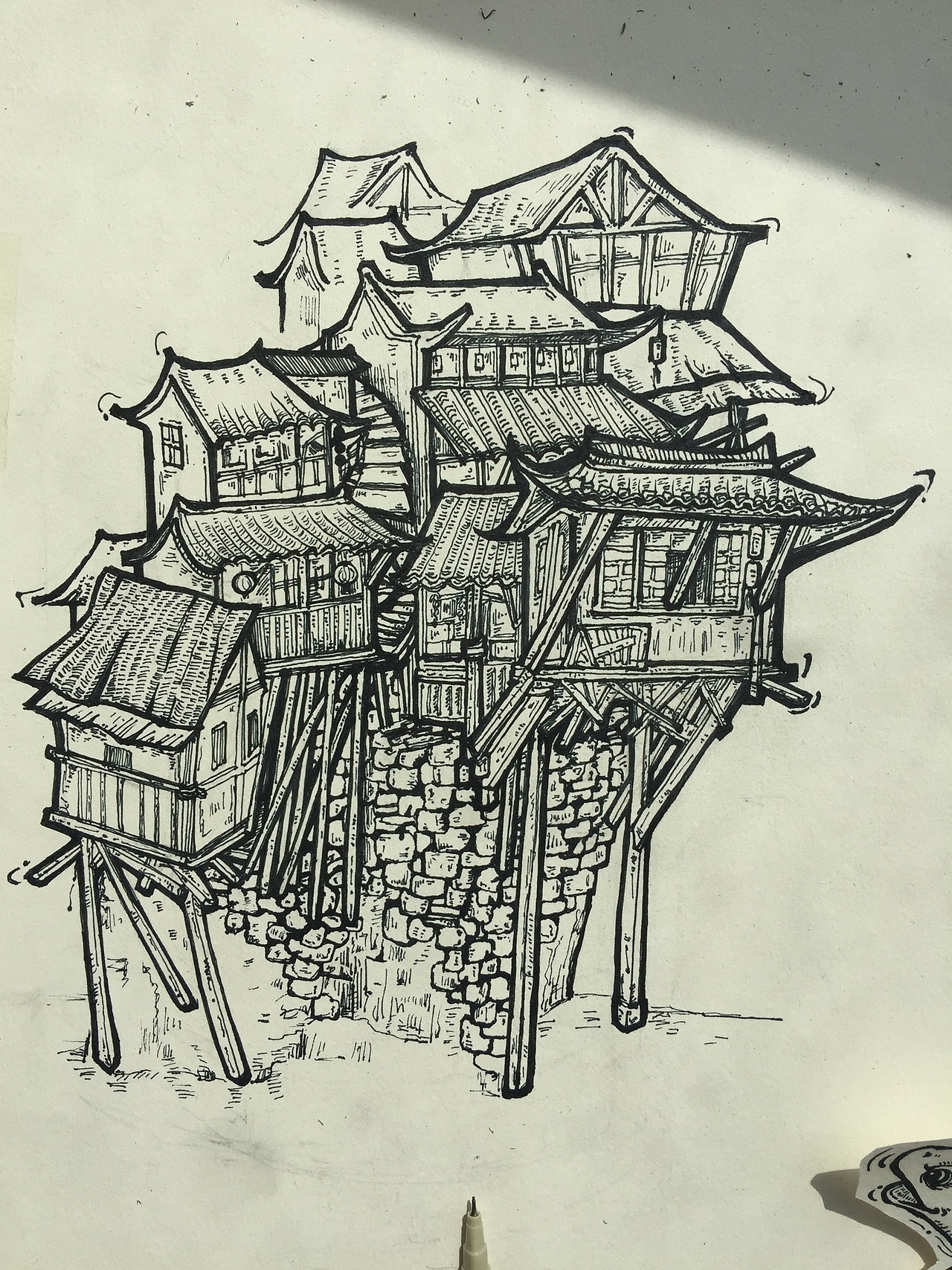 给火锅店设计的插画