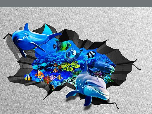 亳州南半球3D立体画墙绘彩绘手绘墙画案例