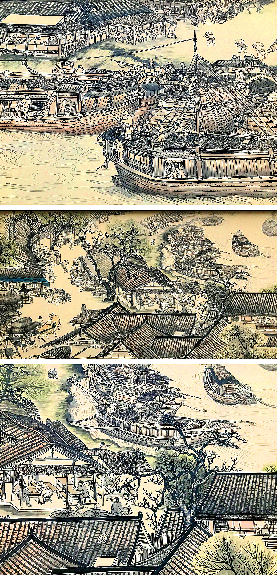 全国最大《清明上河图》临作墙绘壁画（图ZMTAyNjI0MTQ0） - 绘画 - 站酷设计师贺志明原创素材 - 站酷ZCOOL