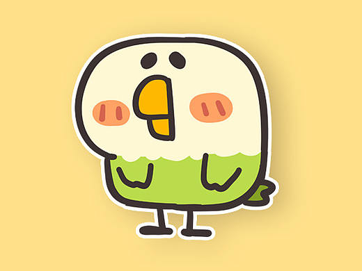 微信表情【小鹦鹉】