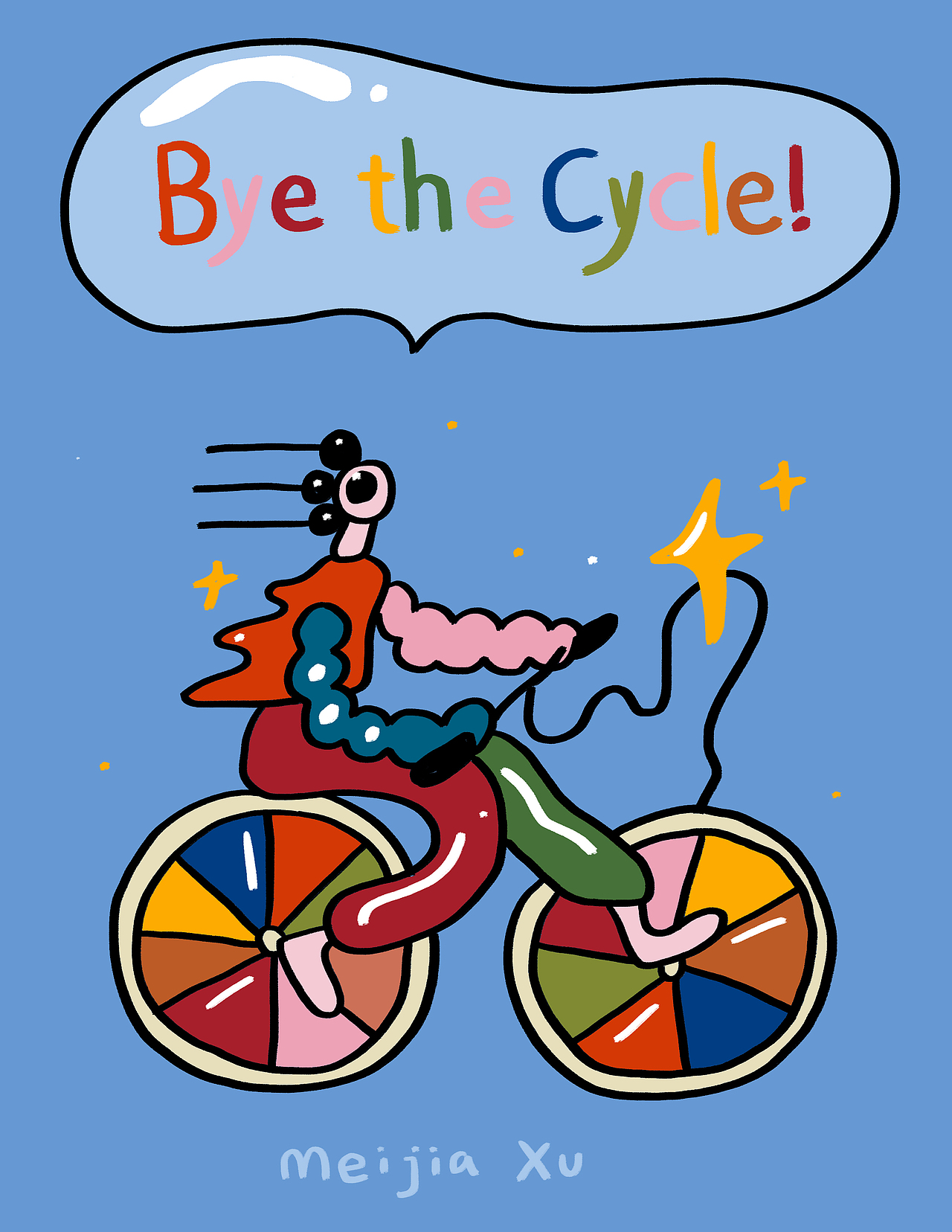 不仅仅是自行车（图ZMTA4Nzk1MDQ4） - 艺术插画 - 站酷设计师喵屎坨坨原创素材 - 站酷ZCOOL