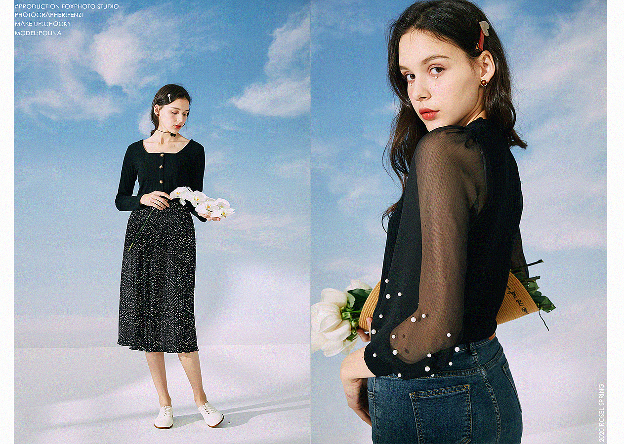 2020春夏新款韩版女装修身连衣裙（图ZMTkxOTg1MzI4） - 品牌 - 站酷设计师罗捷广告原创素材 - 站酷ZCOOL