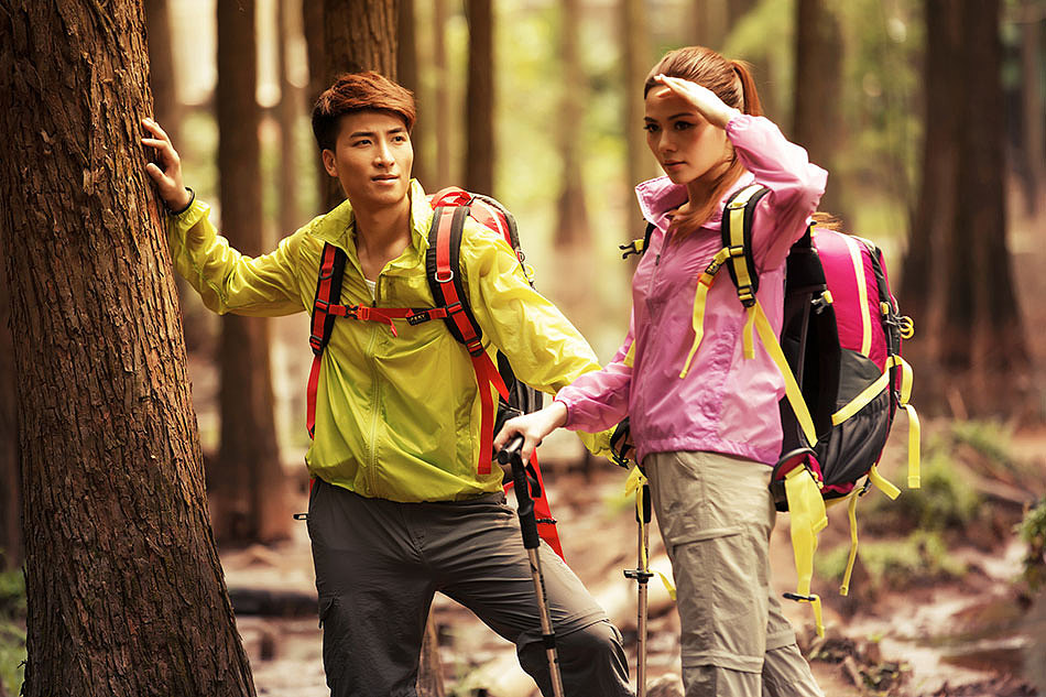 一组户外服装的人像拍摄