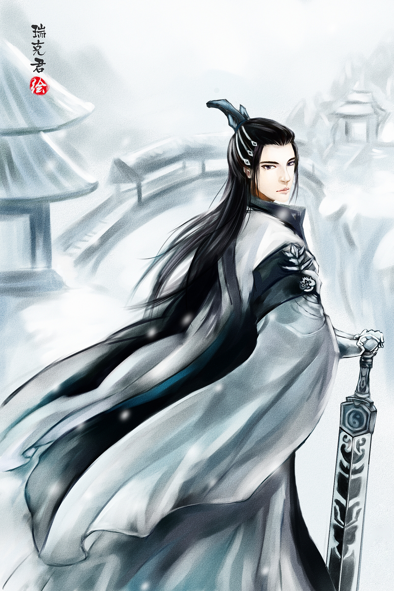 《剑网三》·纯阳|插画|创作习作|瑞克君_原创作品-站酷(zcool)