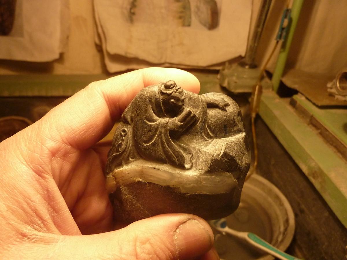《伯乐相马》和田玉青花籽俏雕（图ZMTY5MDc3ODQw） - 其他手工艺 - 站酷设计师瓜哥笑像馆原创素材 - 站酷ZCOOL