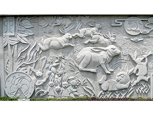 十二生肖文化石雕展览品