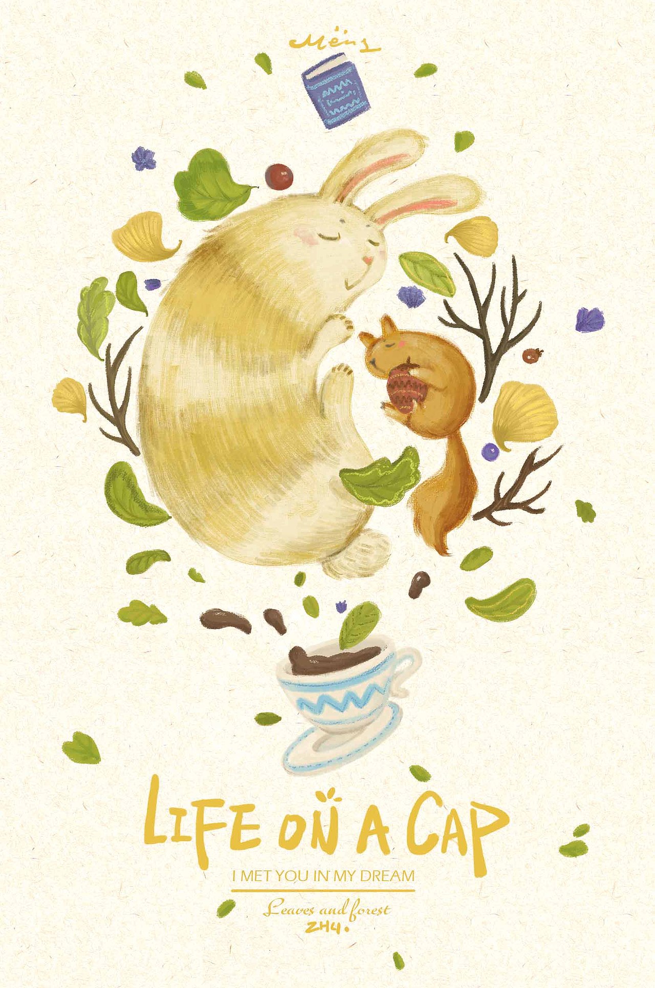 life on a cap（居然有狐狸和兔子）（图ZNDU1OTcwNTI=） - 商业插画 - 站酷设计师diandianzmp原创素材 - 站酷ZCOOL