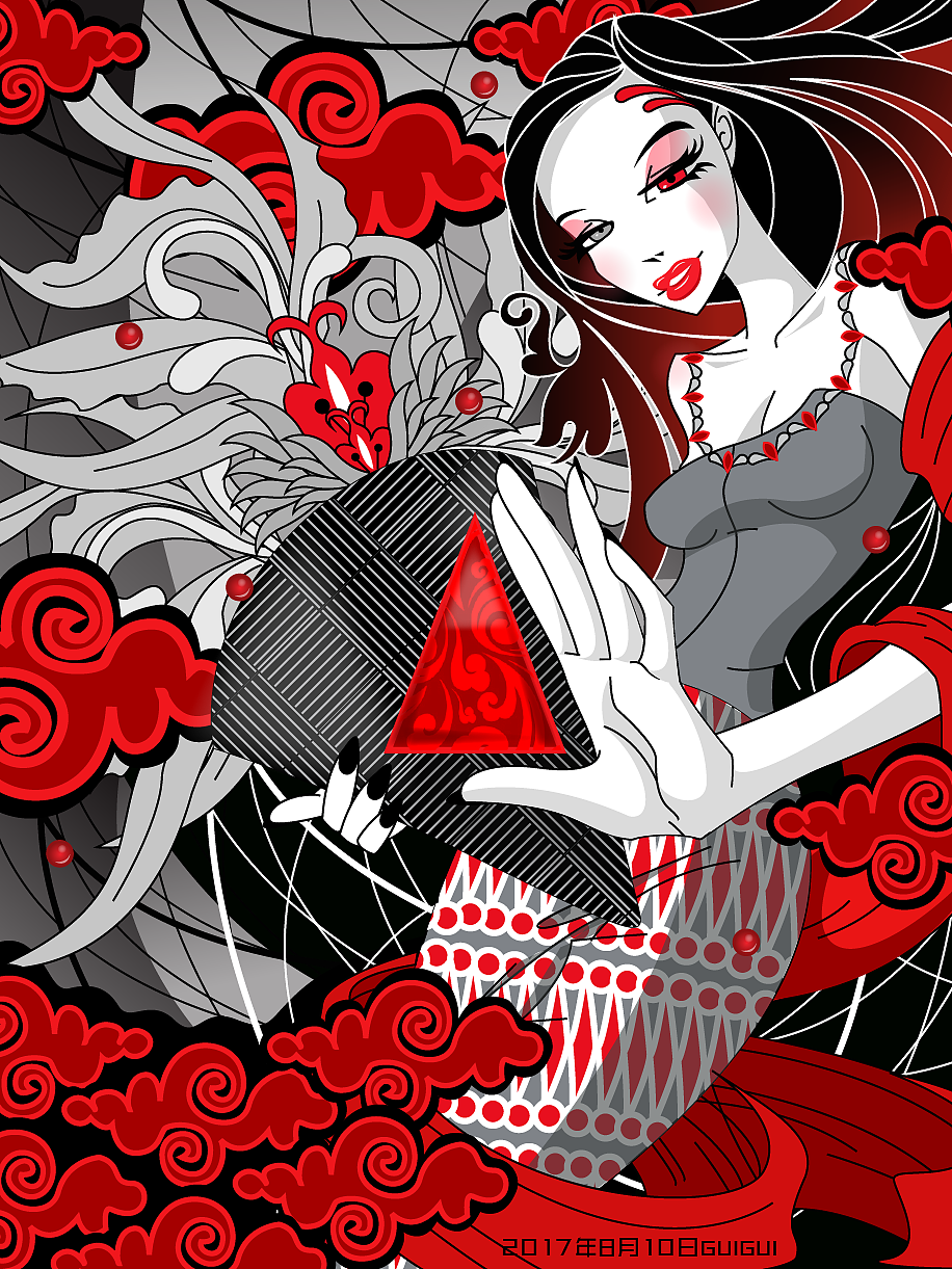 AI临摹人物插画