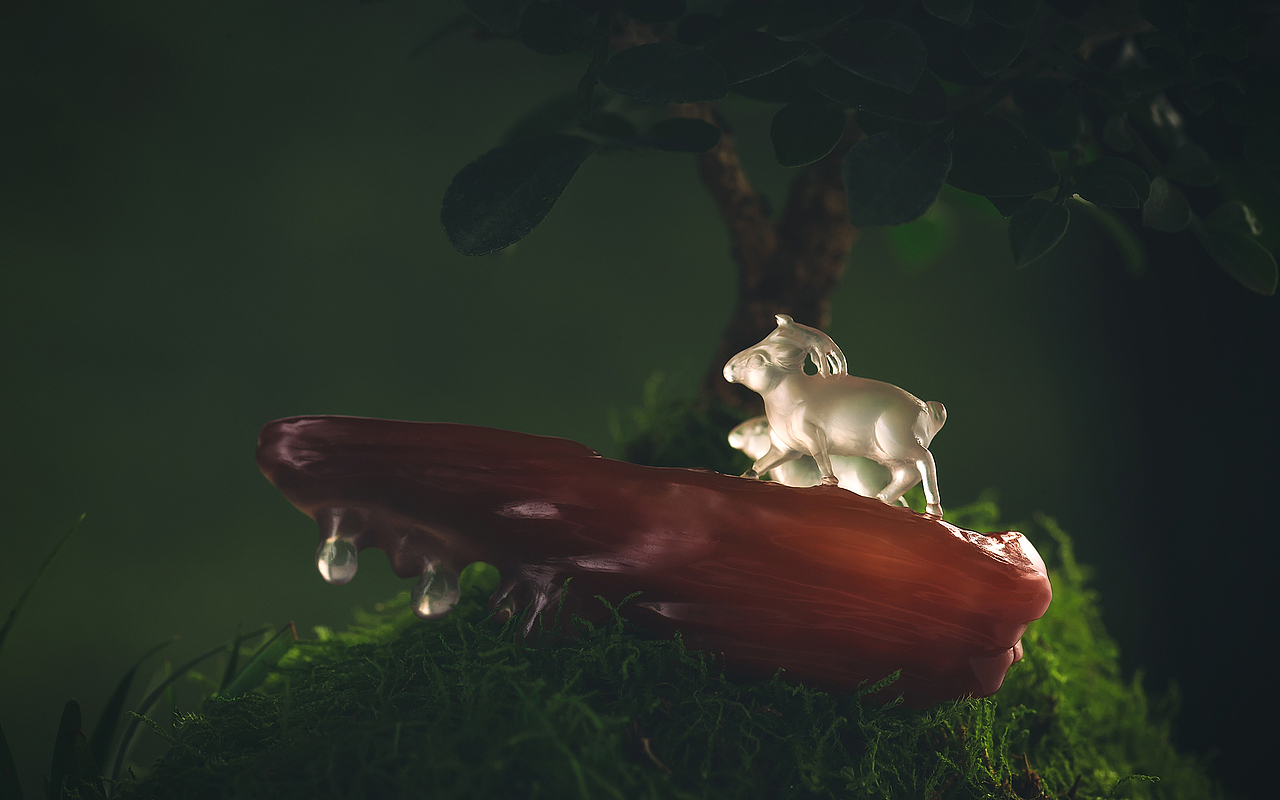 玉雕摄影 ▏南红玛瑙创意精品雕刻件-微观大观