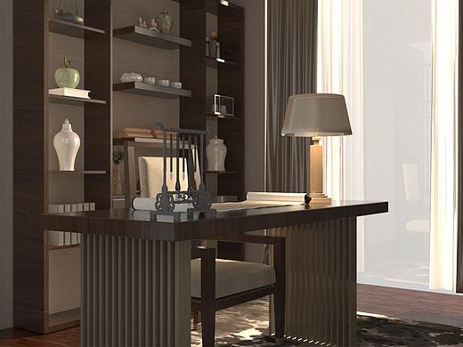 書房（個人主頁-ZNDc0ODEzNTI=） - 家裝設(shè)計 - 站酷設(shè)計師低級野生建模小白原創(chuàng)素材 - 站酷ZCOOL