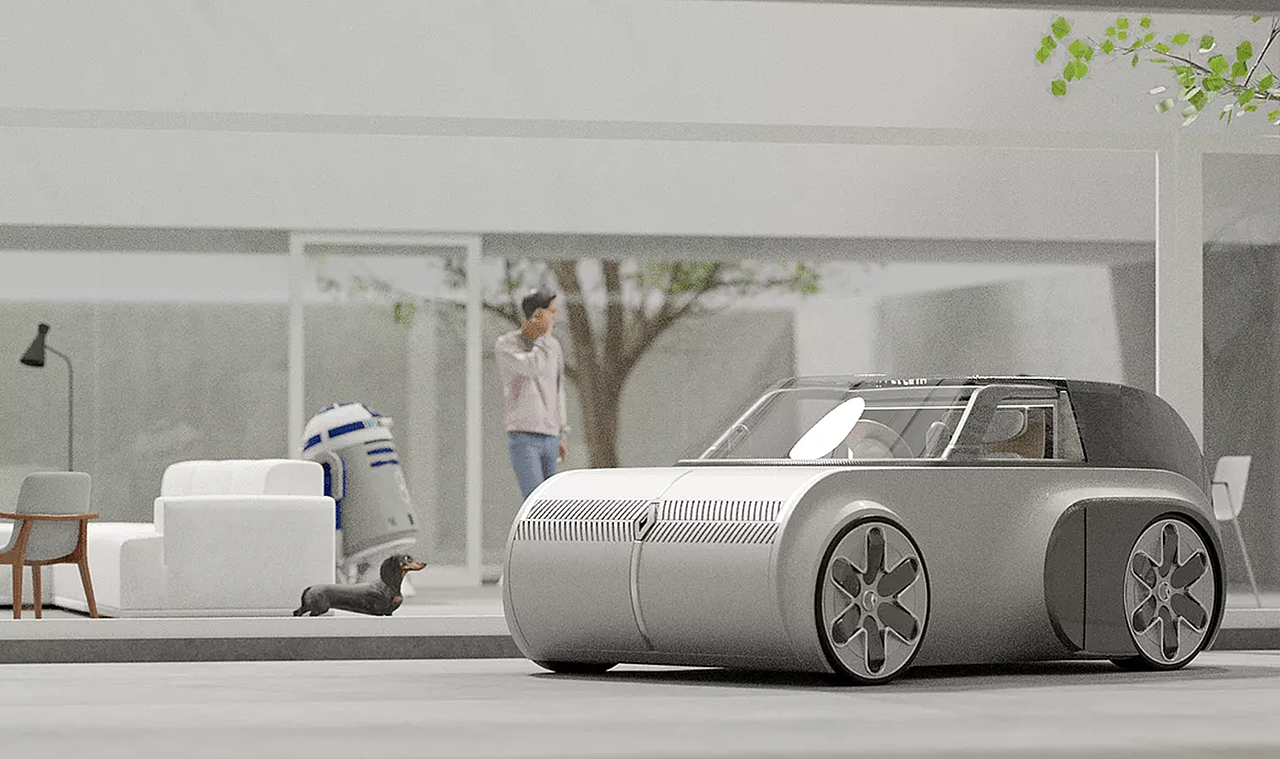 宠物通讯装置概念车—宠物和主人共享空间的电动汽车