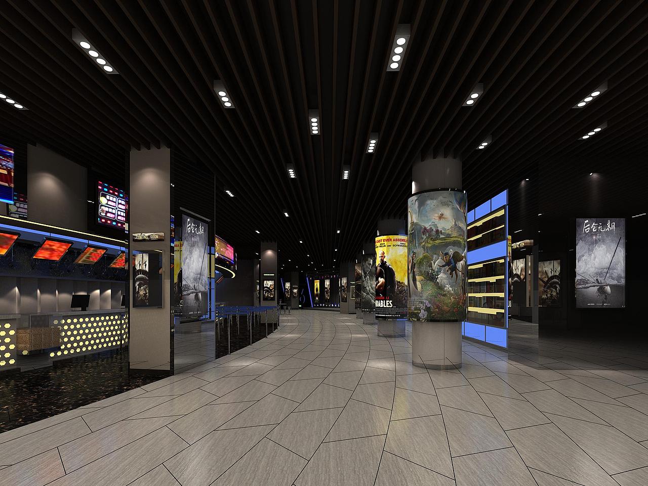 室内 工装 电影院 效果图