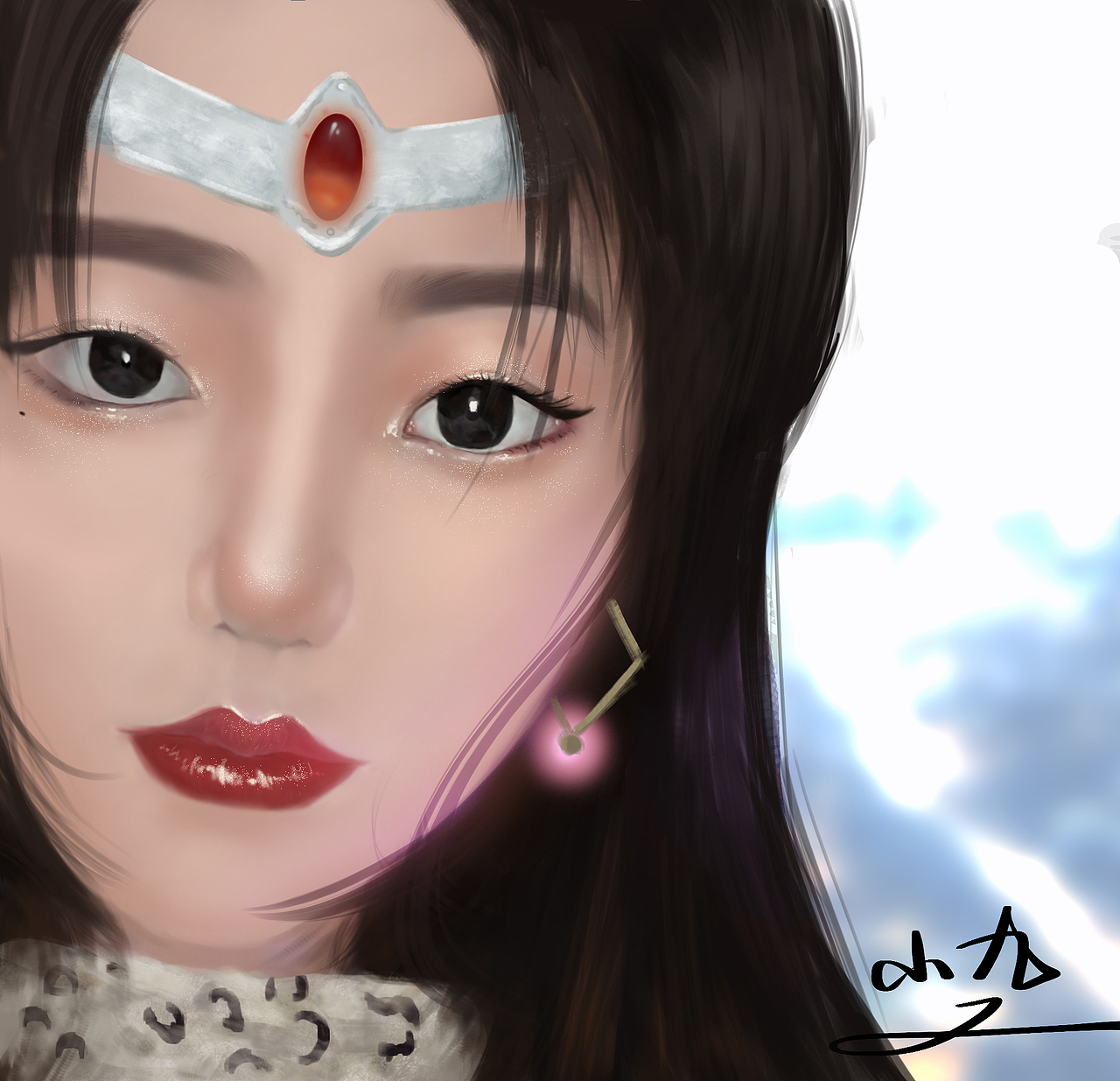 头像厚涂 嗯……（图ZMjQ2MTYxMTQ4） - 艺术插画 - 站酷设计师九黎酱原创素材 - 站酷ZCOOL